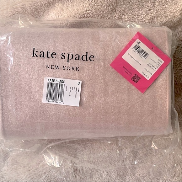 NWT Kate Spade New York Anna Medium Leather Envelope Clutch Crossbody Mochi Pink - Picture 3 of 10